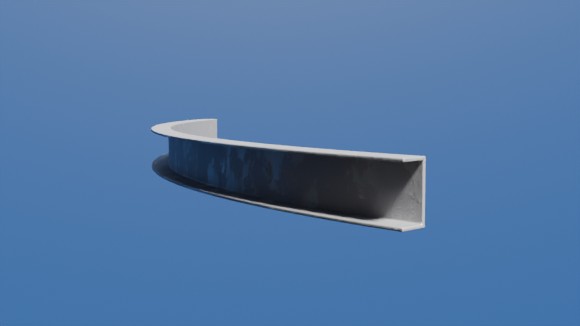 Channel rolled flange-out