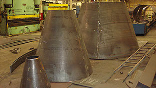 Custom fabricated cone segments