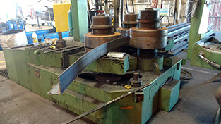 Structural steel bending and rolling
