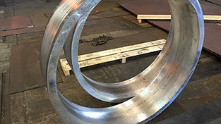 Rolled plate cylinder